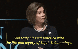 news nancy pelosi elijah cummings elijah cummings funeral GIF