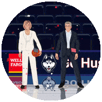 Bleed Blue Uconn Huskies Sticker by Wells Fargo