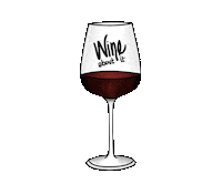 Red Wine Party Sticker by Kristine Lomnes