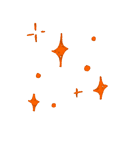 Stars Sparkling Sticker by Nubikini