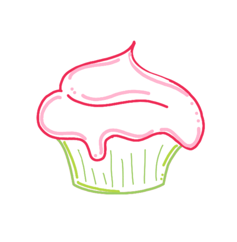 Vegan Muffin Sticker by La Merenda della Fragola