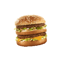 Big Mac Eating Sticker by Instituto Ronald McDonald