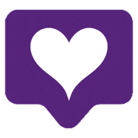 almrauschplanai heart party like purple Sticker