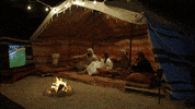 Gathering Fire Up GIF by Vodafone Oman