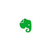 EvernoteOfficial green elephant evernote Sticker