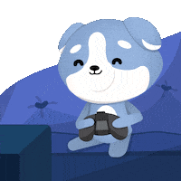 Happy Dog Sticker by The Plooshies