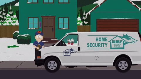 home security wolf GIF by South Park 