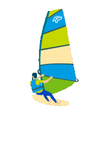 VisitTrentino water surfer trentino watersports Sticker