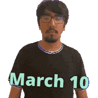 March 10 Sticker
