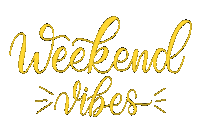 Weekend Lettering Sticker
