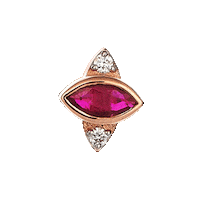 Gold Piercing Sticker by kismetbymilka