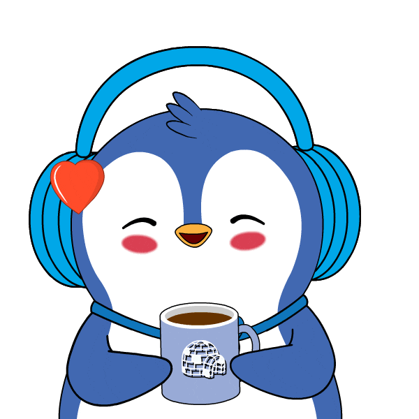 Good Morning Coffee Sticker by Pudgy Penguins