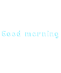 Good Morning Pixel Sticker by Smol Bucket