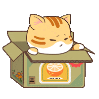 Cat Box Sticker
