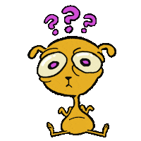 personalspacedog what confused huh confusion Sticker