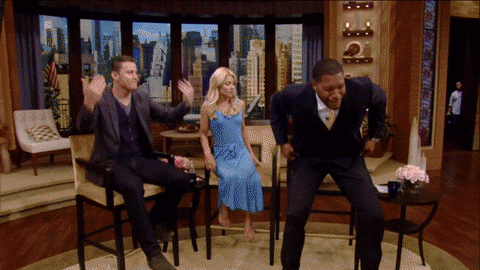 stripping live with kelly and michael GIF