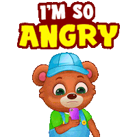 Angry Inside Out Sticker by Lucas and Friends by RV AppStudios