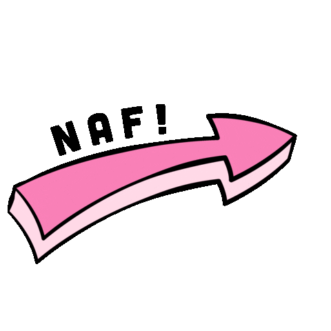 selfie arrow Sticker by NAF! Stuff Limited