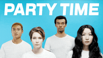 Excited Happy New Year GIF by Sealed With A GIF