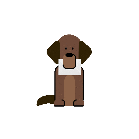 Hund Postbote Sticker by Deutsche Post DHL