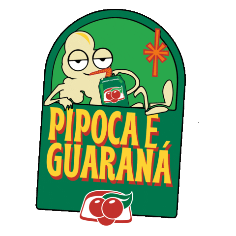 _guaranaantarctica popcorn soda manu pipoca Sticker
