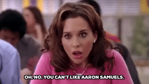 gretchen wieners oh no you cant like aaron samuels GIF