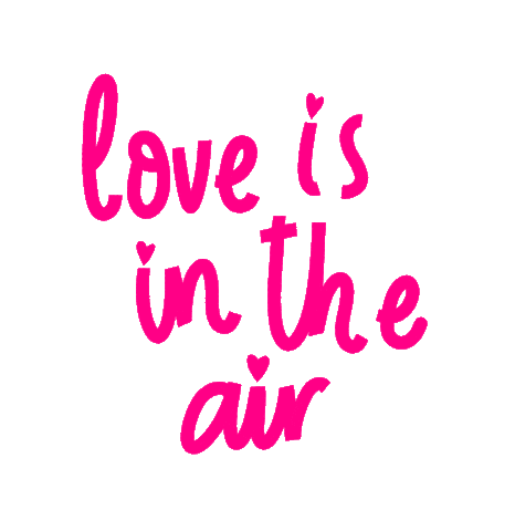 Love Is In The Air Heart Sticker