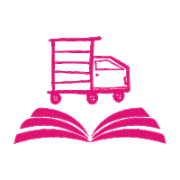 lettoriallapari libri camioncino lettoriallapari lettori alla pari Sticker