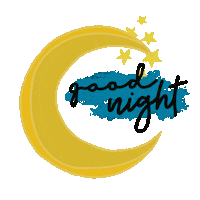 Sterne Mond Sticker by Diy-Businessclub