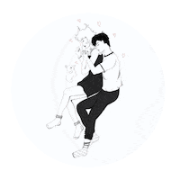 Couple Hug Sticker