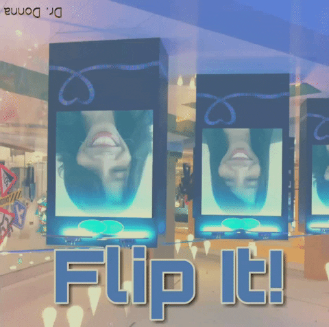 flip it turn around GIF by Dr. Donna Thomas Rodgers