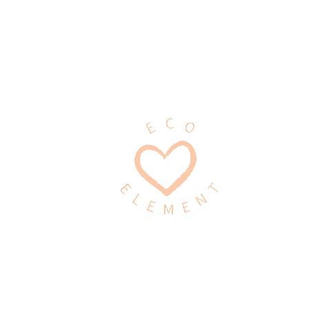 ecoelementco giphythatsgonnabeanofrommedawg heart peach eco Sticker