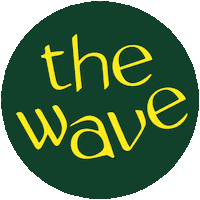 thewavepodcasting the wave thewavepodcasting the wave podcasting rotating the wave logo Sticker