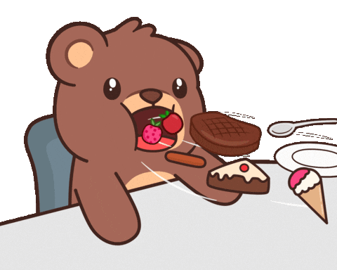 Hungry Fast Food Sticker by BEARISH