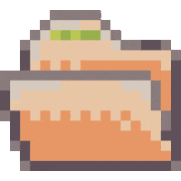 dinchenix pixel retro pixel art icon Sticker