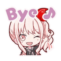 Mizuki Goodbye Sticker