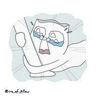 Sad Cry Sticker