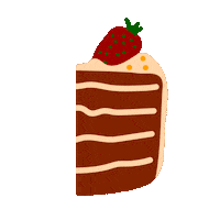 Happy Piece Of Cake Sticker by LaréLisboa