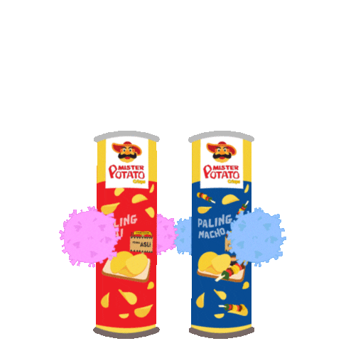 happy potato crisps Sticker by Mister Potato Malaysia