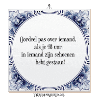Respect Reflectie Sticker by Tegelspreuken.nl