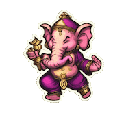 KathieKreativ power affirmation ganesh ganesha Sticker