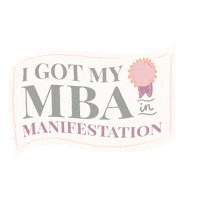 Manifest Mba Sticker by Manifestation Babe