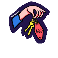 brujuleando vacation hand hotel vacaciones Sticker