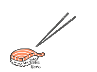 Sushi Click Sticker by GeishaLounge