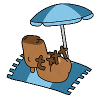 Summer Sunbathing Sticker