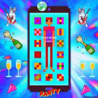 Happy New Year Good Luck GIF by PEEKASSO