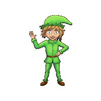 Tizzytheelf christmaself tizzy tizzytheelf tizzy-wavey-tilty Sticker