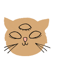Cat Sticker by Mini Rodini