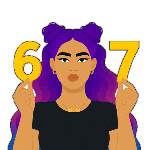 6 7 Wow Sticker by World Of Women