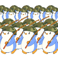 Team Marching Sticker by Pudgy Penguins